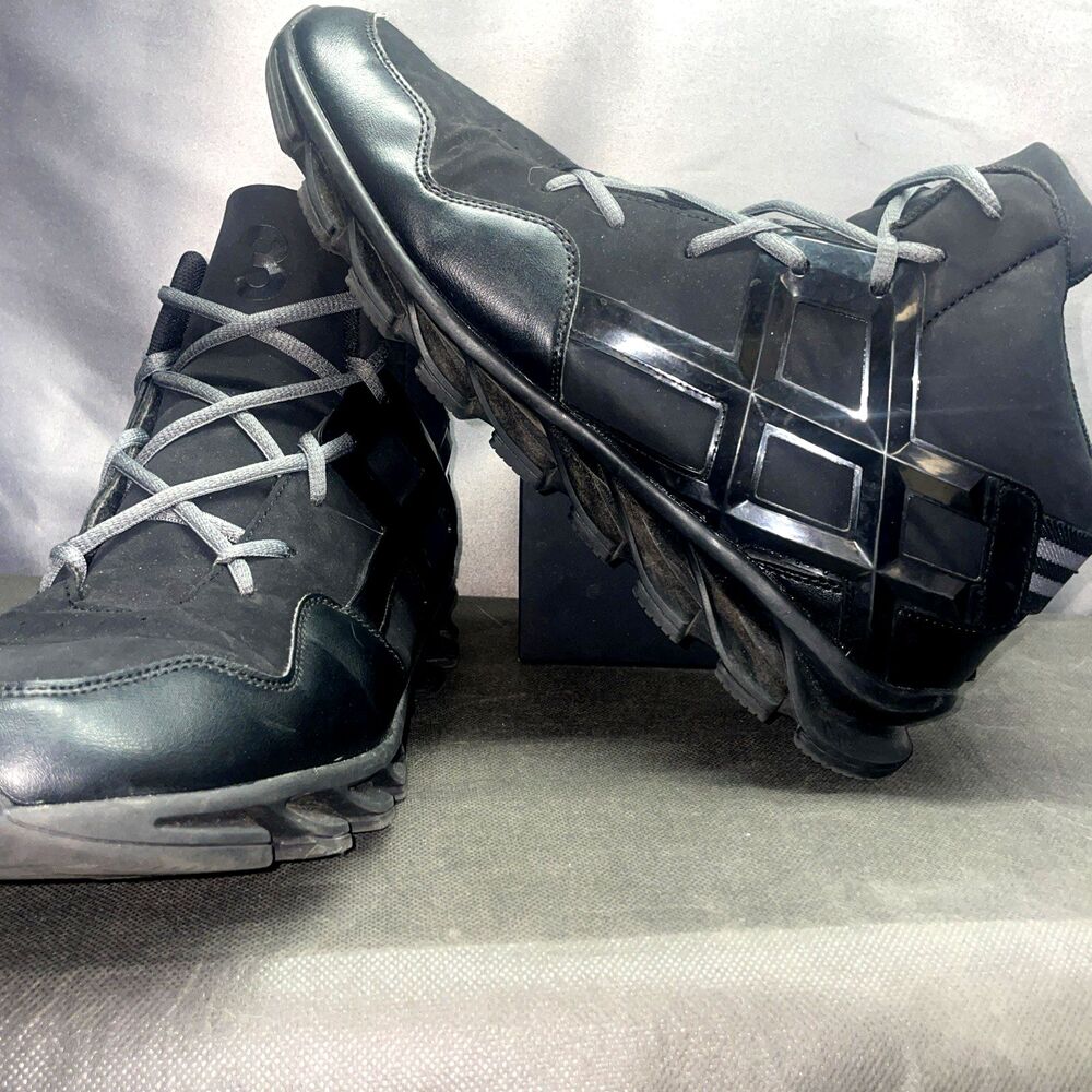 JOOMRA High Top Lace Up Sneakers Men's Black Size 48 EUR US 13-14 Casual Shoes - Picture 4 of 10